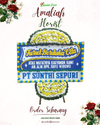 Papan Bunga Duka di Girian Weru Dua